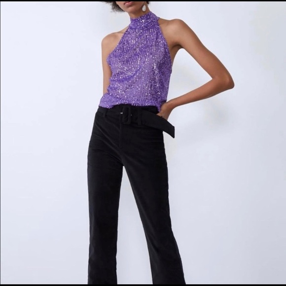 Zara Sequin Halter Top - Picture 5 of 5